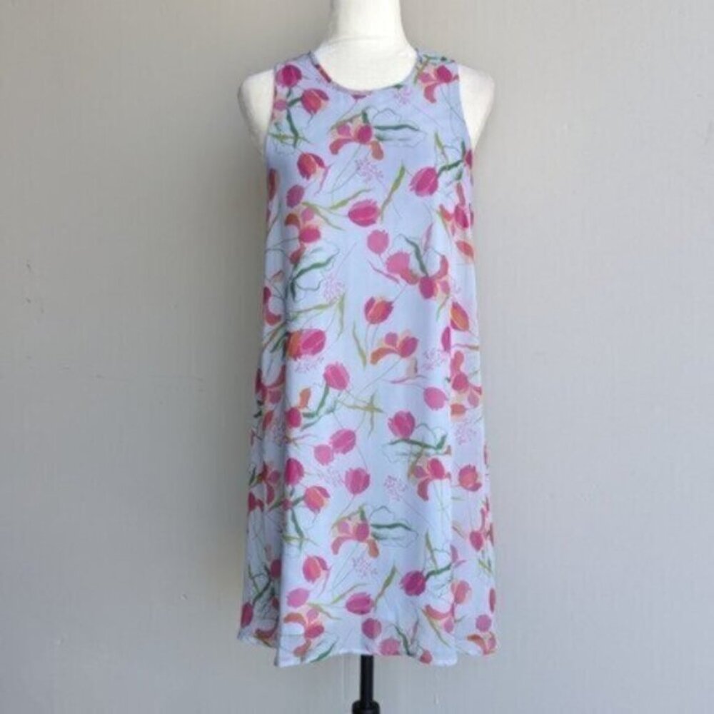 Tommy Hilfiger blue floral sleeveless summer dress